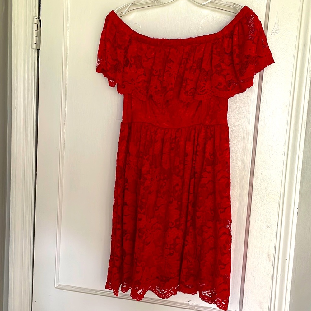 Red Lace dress